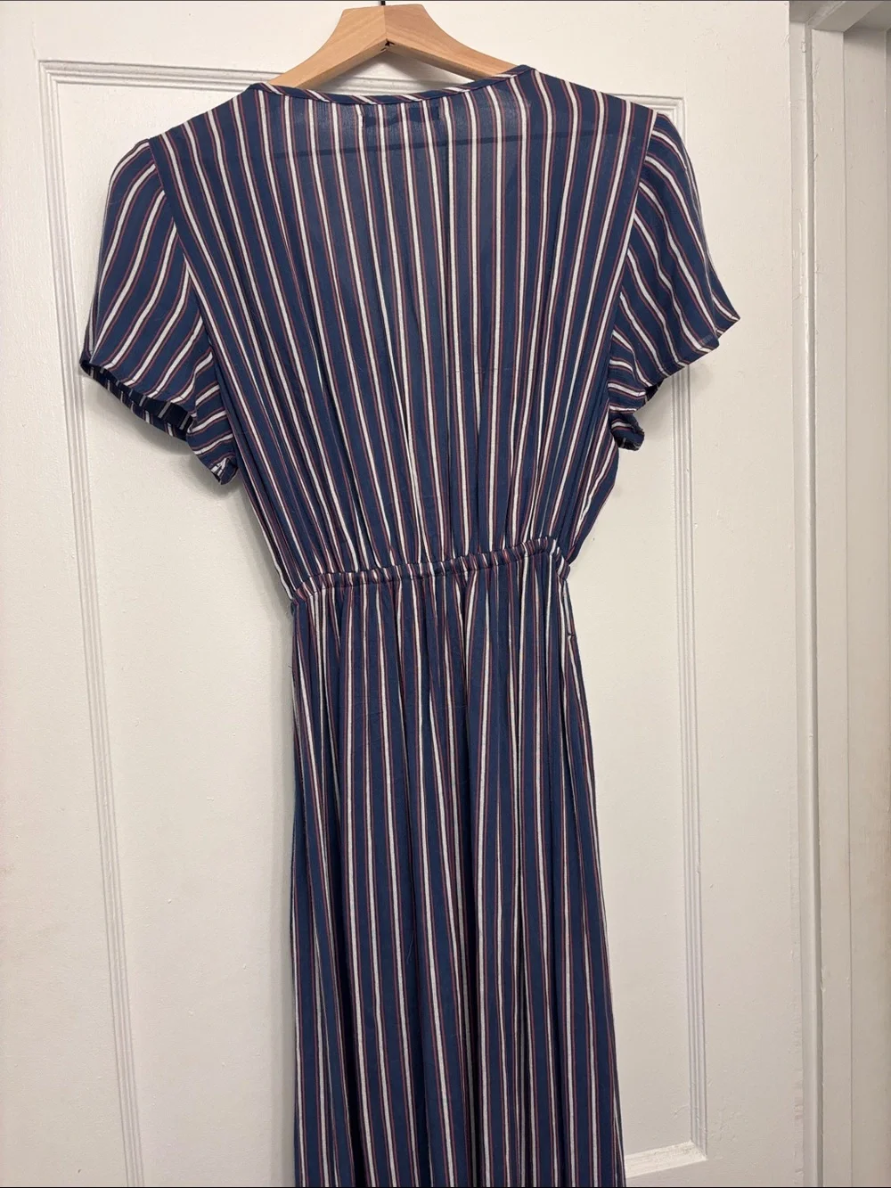 Abercrombie & Fitch Navy Striped Maxi Dress